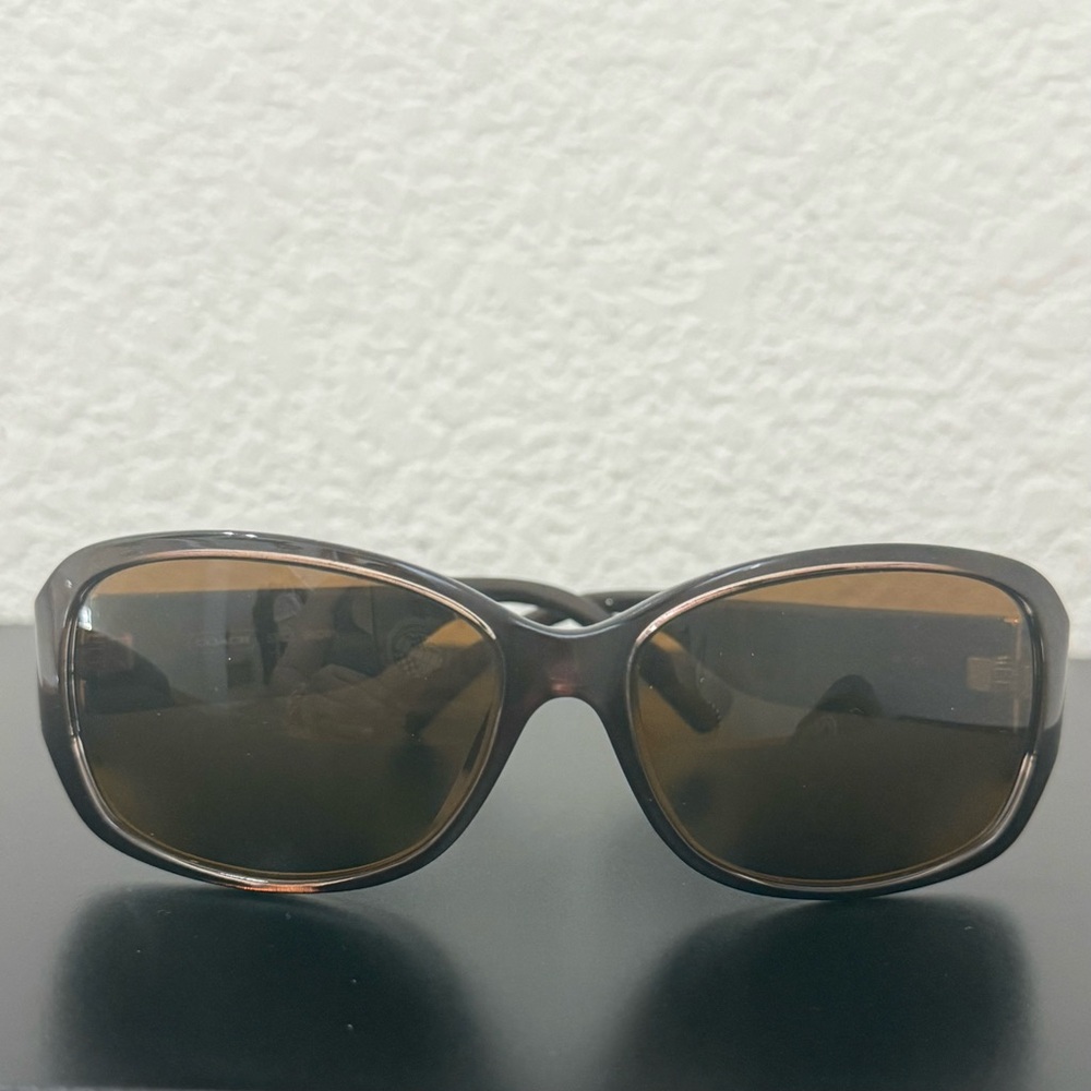 COACH S3005 Brown Gold Logo Arm -125/150? Nearsighted RX Prescription Sunglasses - Picture 5 of 16